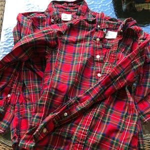 Lands End plaid shirt